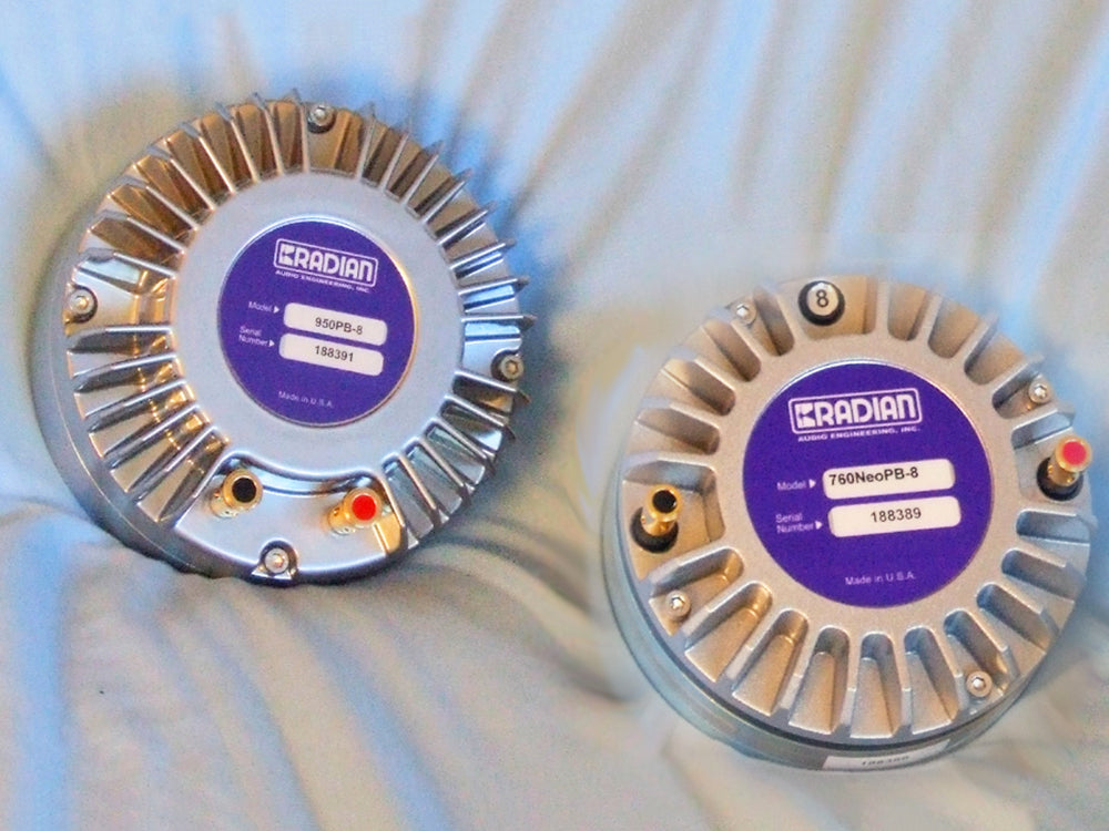 Radian Audio Engineering 950PB and 760NEOPB Compression Drivers