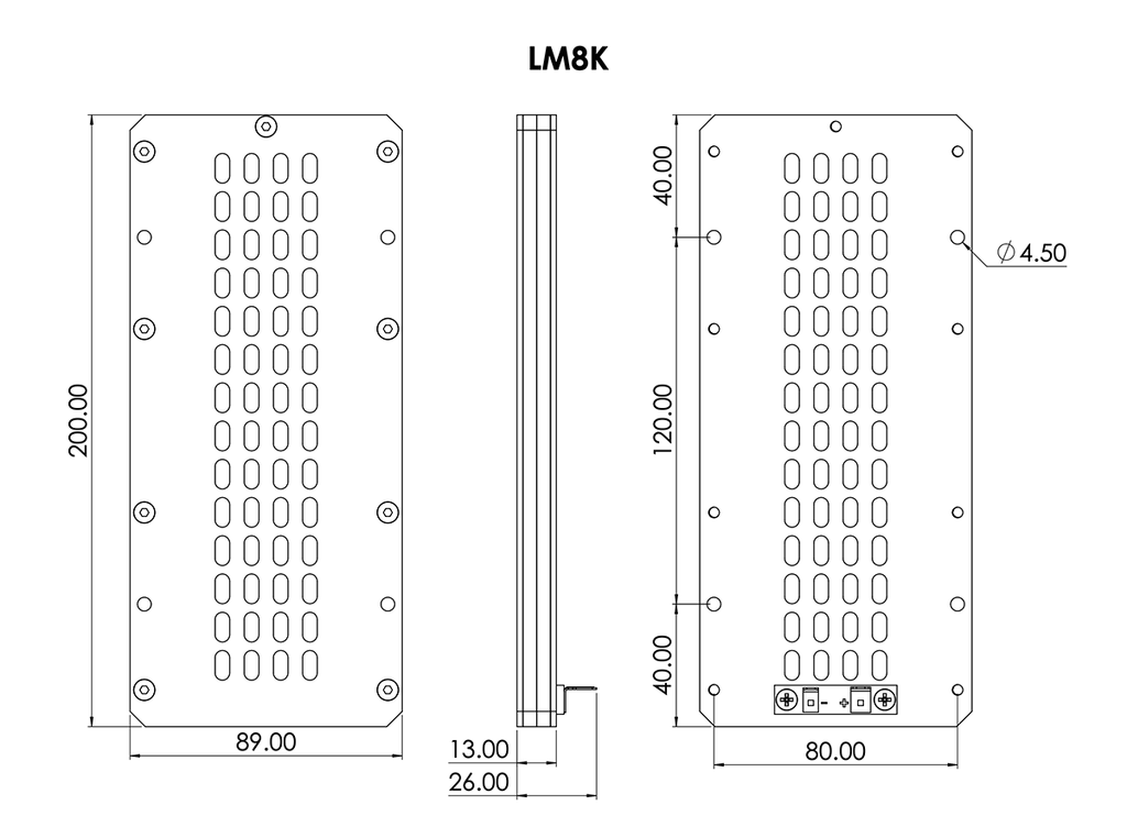 LM8K - Wide Band Planar Ribbon Transducer
