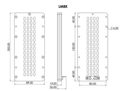 LM8K - Wide Band Planar Ribbon Transducer